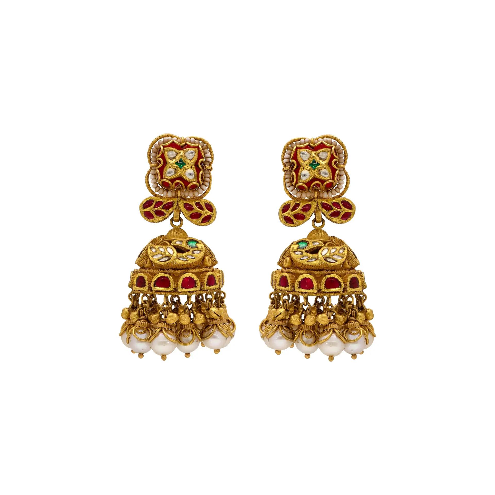 Red Stone Studs - product media