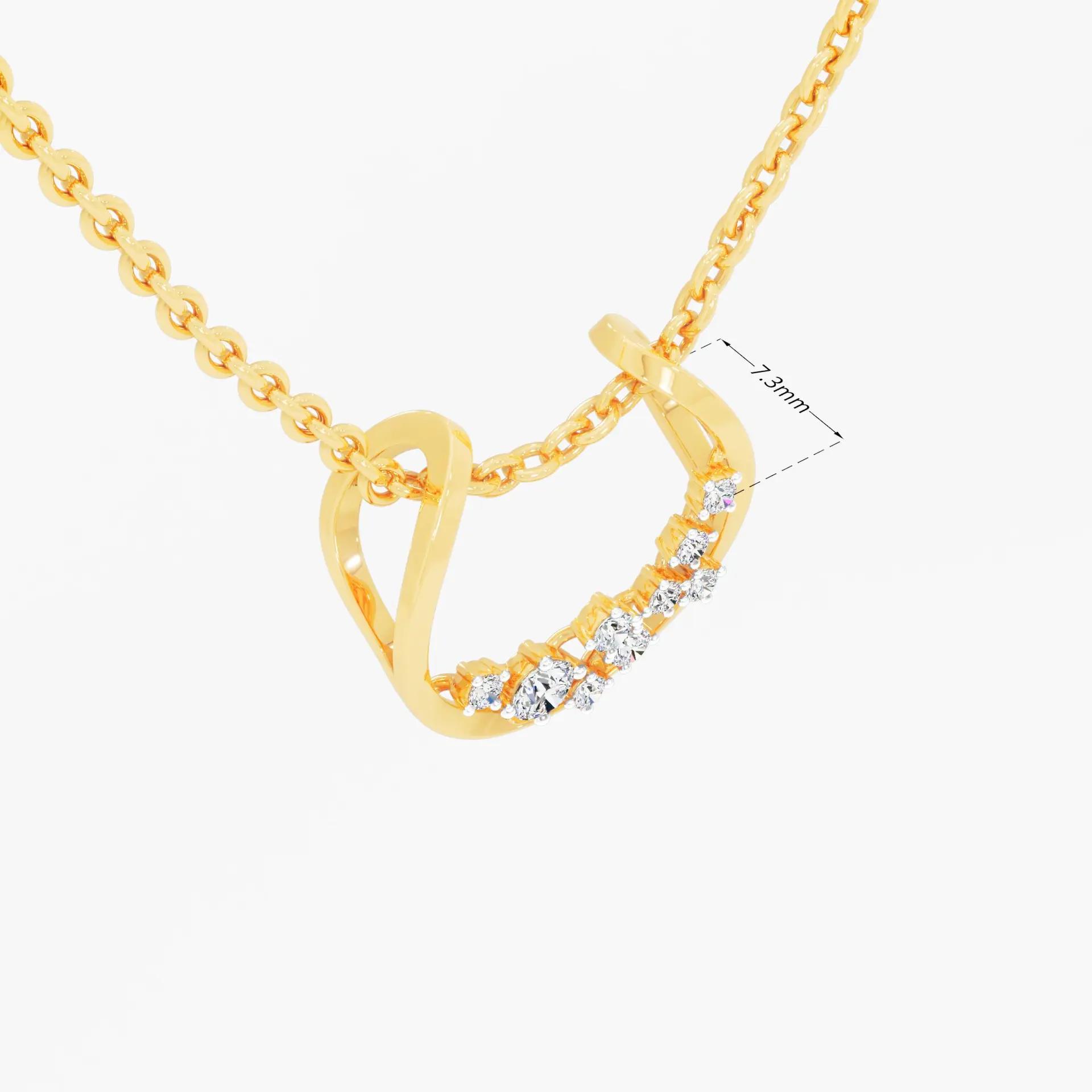 Stars constellation Diamond Pendant - product media