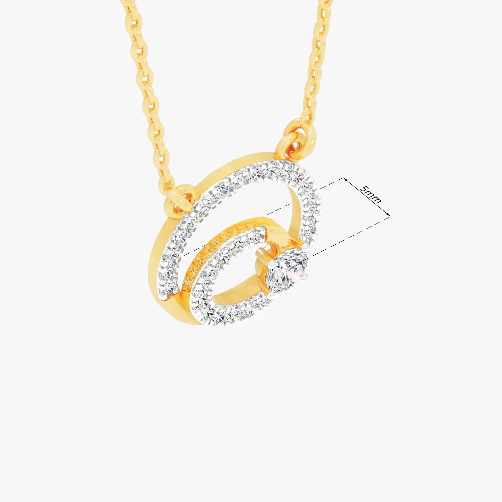 Galaxy Spiral Diamond Pendant - product media